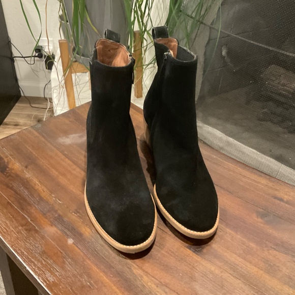 Paul Green Sante Zip Ankle Bootie Womens Shoe Black Suede Leather… - Picture 4 of 9